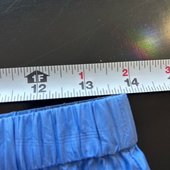 New Eileen Fisher Crushed Silk Flair Midi Skirt XXS Blue Ultramarine $198 2XS - Picture 3 of 8